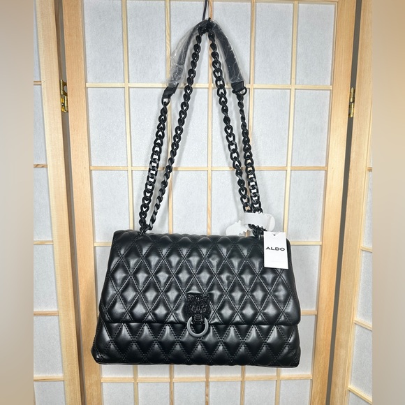 NWT Aldo Sparo Crossbody Black Bag - Picture 3 of 10